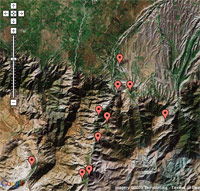 Carte des Villages